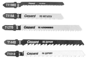Пилки для лобзика по дереву 5 шт. Gepard GP0600-5