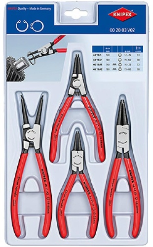 Съемник стопорных колец Knipex 00 20 03 V02 прямой 4 шт