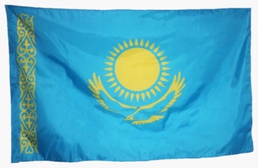 Admart флаг Государственный Флаг Республики Казахстан, политекс, 1*2 м 100x200 см