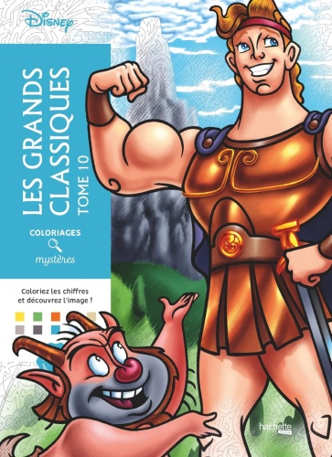 Раскраска Hachette Heroes Coloriages mystères Disney - Les Grands classiques Tome 10