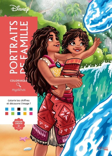 Раскраска Hachette Coloriages mystères Disney : Portraits de famille