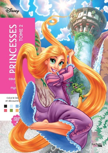 Раскраска Hachette Heroes coloriages mystères Disney : Princesses Tome 2