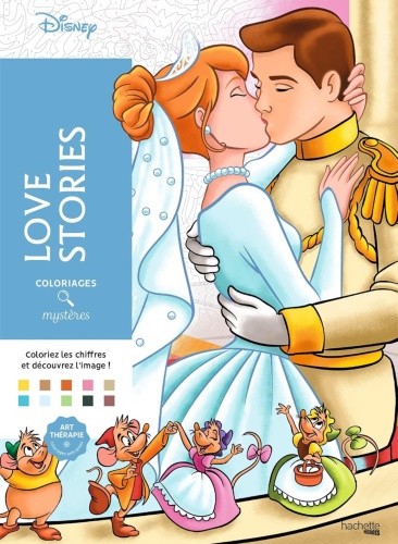 Раскраска Hachette Heroes Coloriages mystères Disney Love Stories