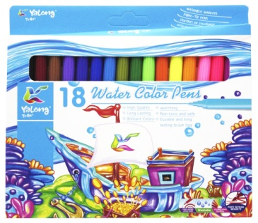 Фломастер Yalong 18 шт