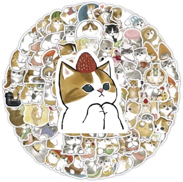 Наклейки Лист Котики 25