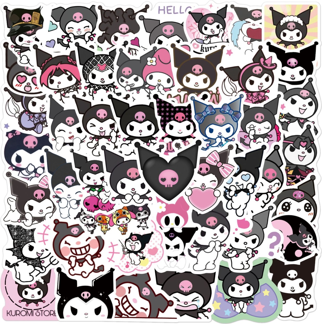 Наклейки Лист Куроми Kuromi 50