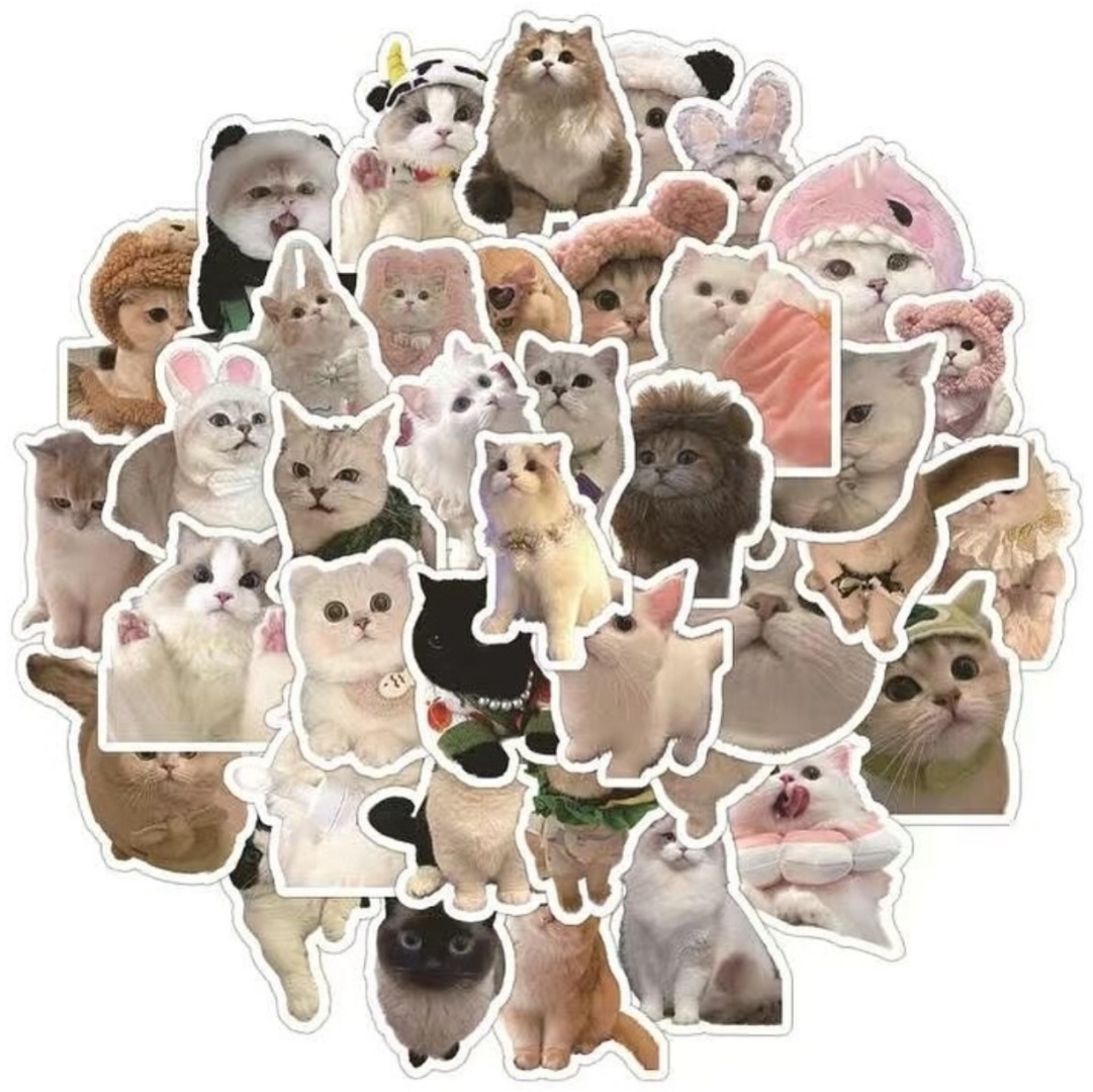 Наклейки Лист Котики 25