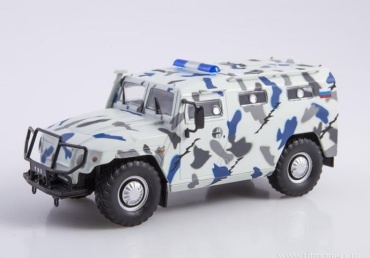 Автолегенды СССР Спецвыпуск Милиция СССР №10 ГАЗ-233036 "Тигр" СПМ-2 (модель)