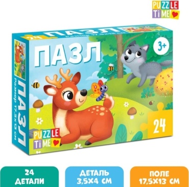 Пазл Лесные жители 30046313_7005853 классический 24 деталей