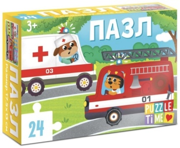 Пазл Puzzle Time Полезные машины 7005855 24 деталей