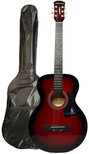 Гитара акустическая Ronnie Wood AG38 RDS красный