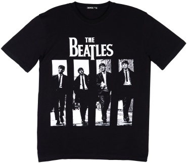 Футболка The Beatles черный