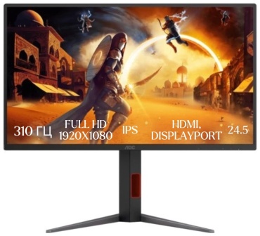 Монитор 24.5" AOC 25G4S черный