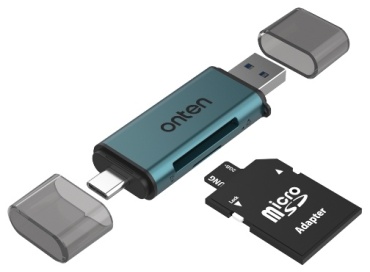 Onten OTN-CR532 USB Type-C для microSD, micro SDHC, MMCmicro, RS-MMC, TF-карта