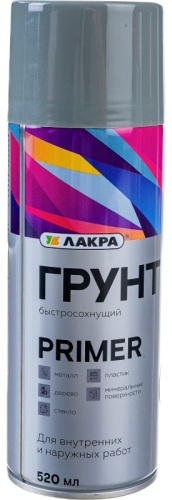Лакра грунт Primer 89 серый 520 мл