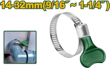 Jadever хомут червячный от 14 до 32 мм 1 шт