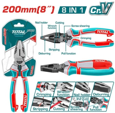 Total плоскогубцы THTMF186 200 мм