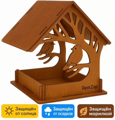 Скворечник дерево 19x19x21 см