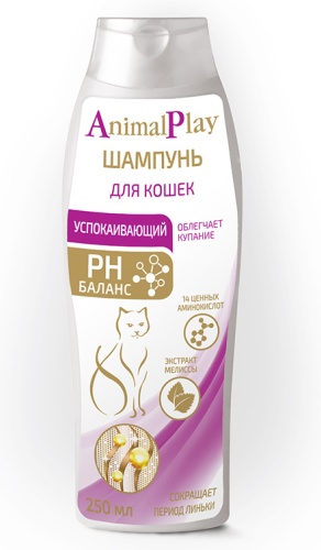 Уход Animal Play Шампунь успокаивающий для кошек 250 мл