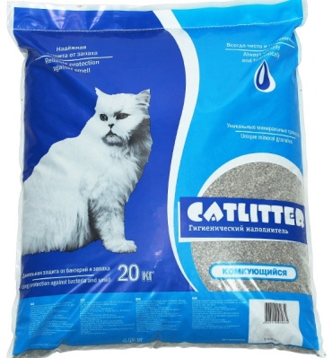 Наполнитель CATLITTER бентонитовый комкующийся 20 кг
