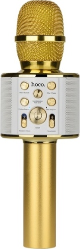 Микрофон Hoco BK3 Cool Sound KTV золотистый