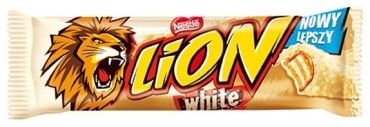 LION White шоколадный батончик белый 42 г