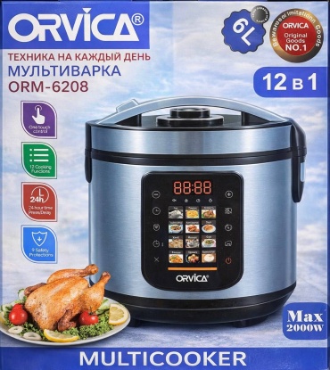 Мультиварка Orvica ORM-6208 серебристый