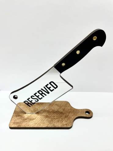 Табличка Mr.Wood RESERVED 16.5x7 см