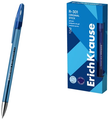 Ручка гелевая Erich Krause Gel Stick Original 4 шт, 0.4 мм, цвет чернил синий