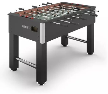 Игровой стол UNIX line для футбола черный 4 фута
