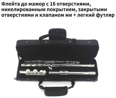 Флейта студенческая серебристый