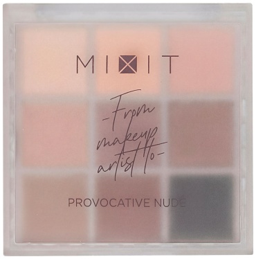 MIXIT тени прессованные Make Up Eyeshadow Palette Палетка теней для век матовый