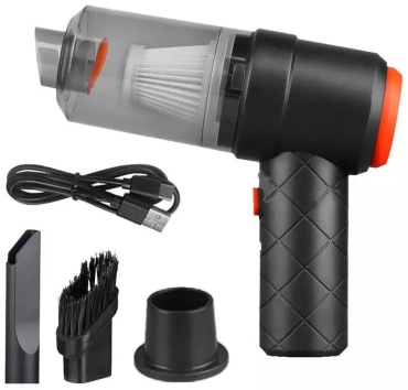Автомобильный Vacuum Cleaner пылесос беспроводной 2 in 1 1 л черный