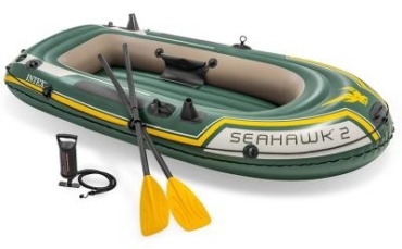 Надувная лодка Intex Seahawk 2 Set 68347NP зеленый
