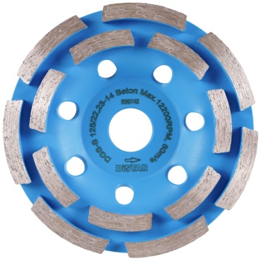 Шлифовальный круг Distar 125 мм, абразивный материал Р3, 1 шт. арт. DGS-S Beton 125*22,23