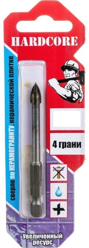 Hardcore по стеклу 151004KZ 4 мм, 1 шт.