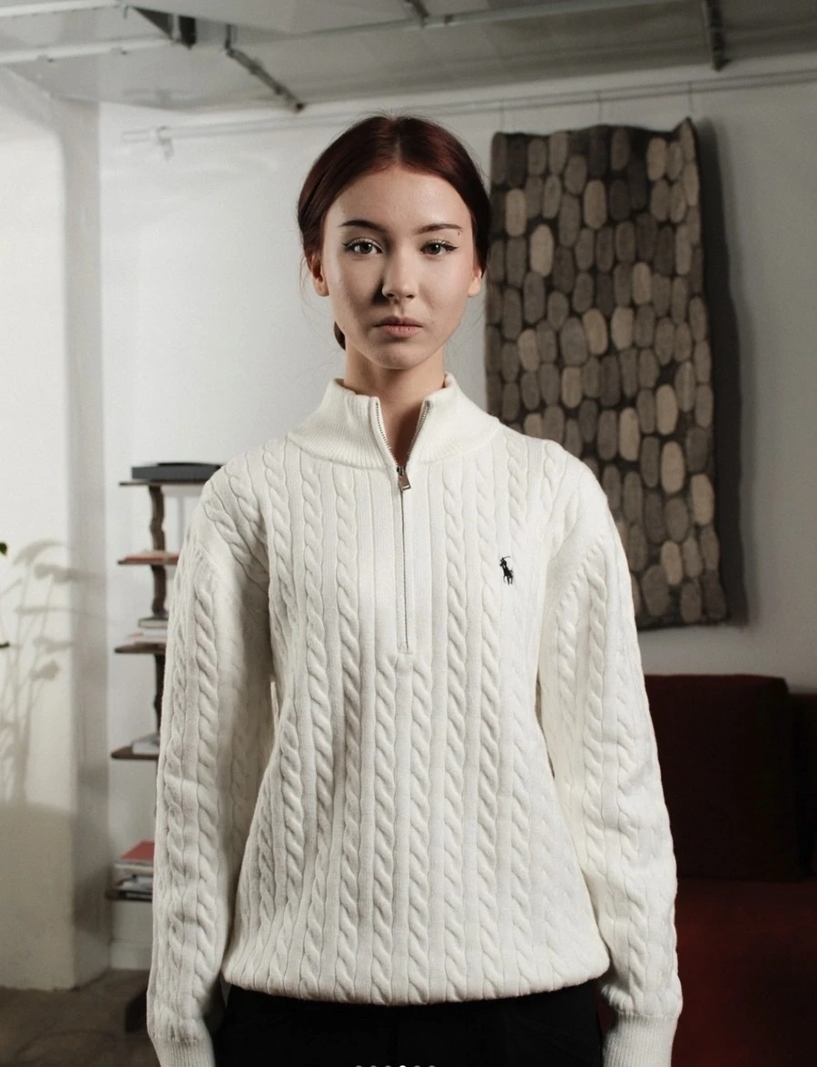 Half - zip свитер
