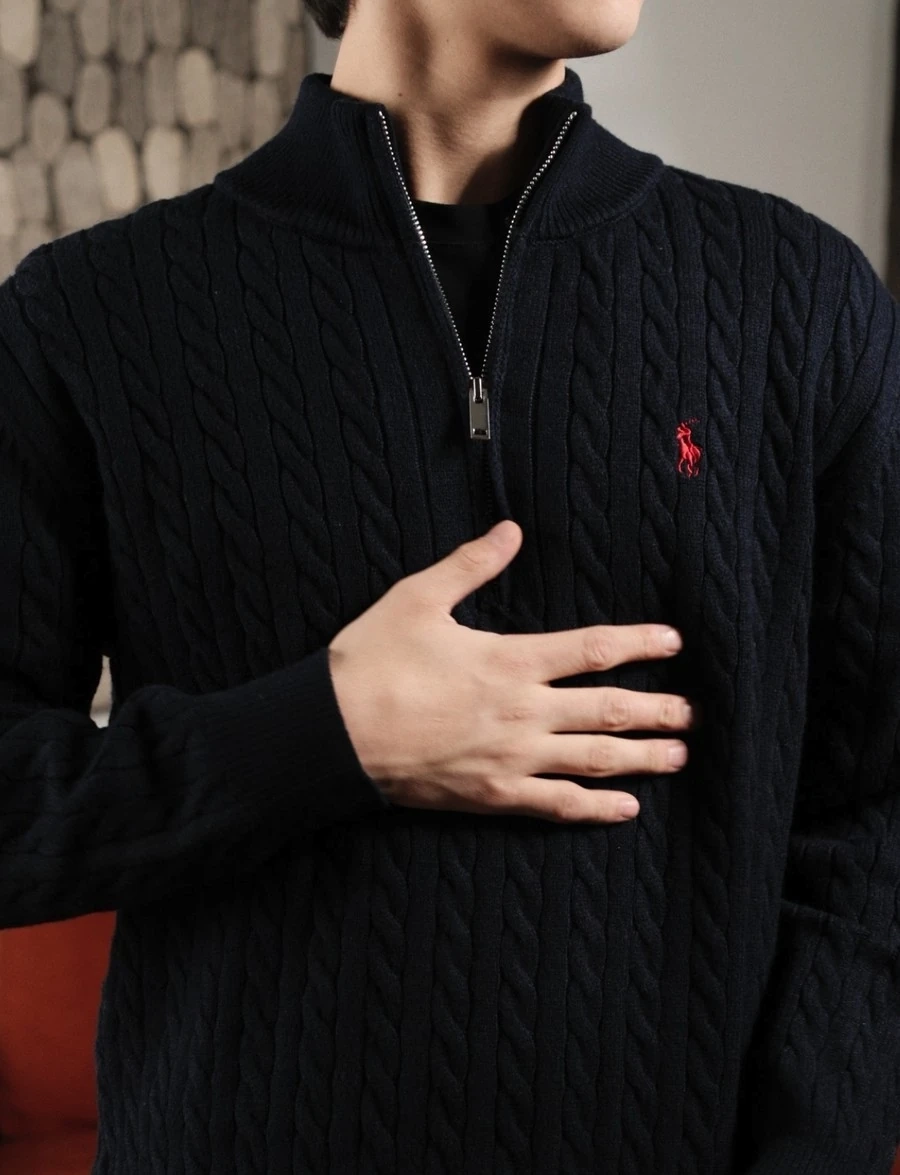 Half - zip свитер