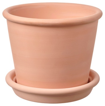 IKEA горшок MUSKOTBLOMMA, глина