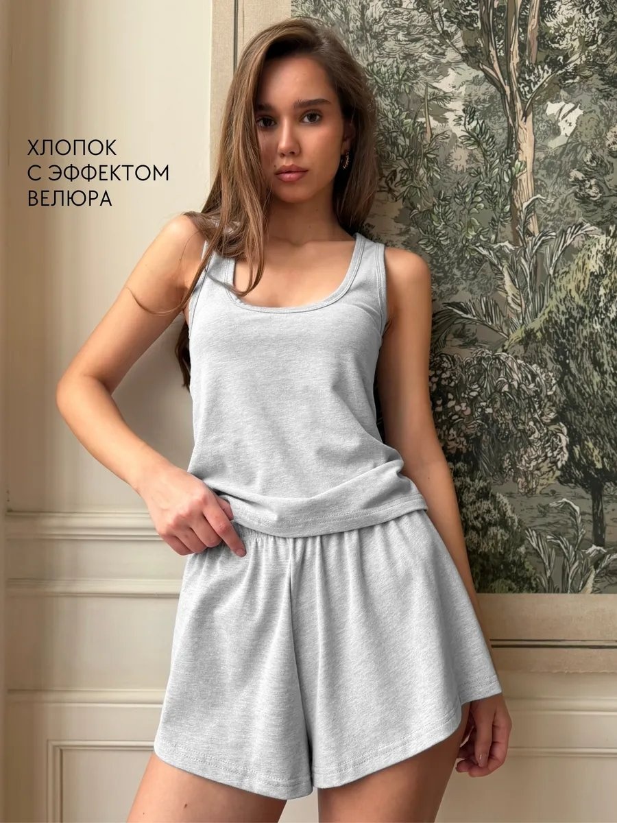 Шорты серый
