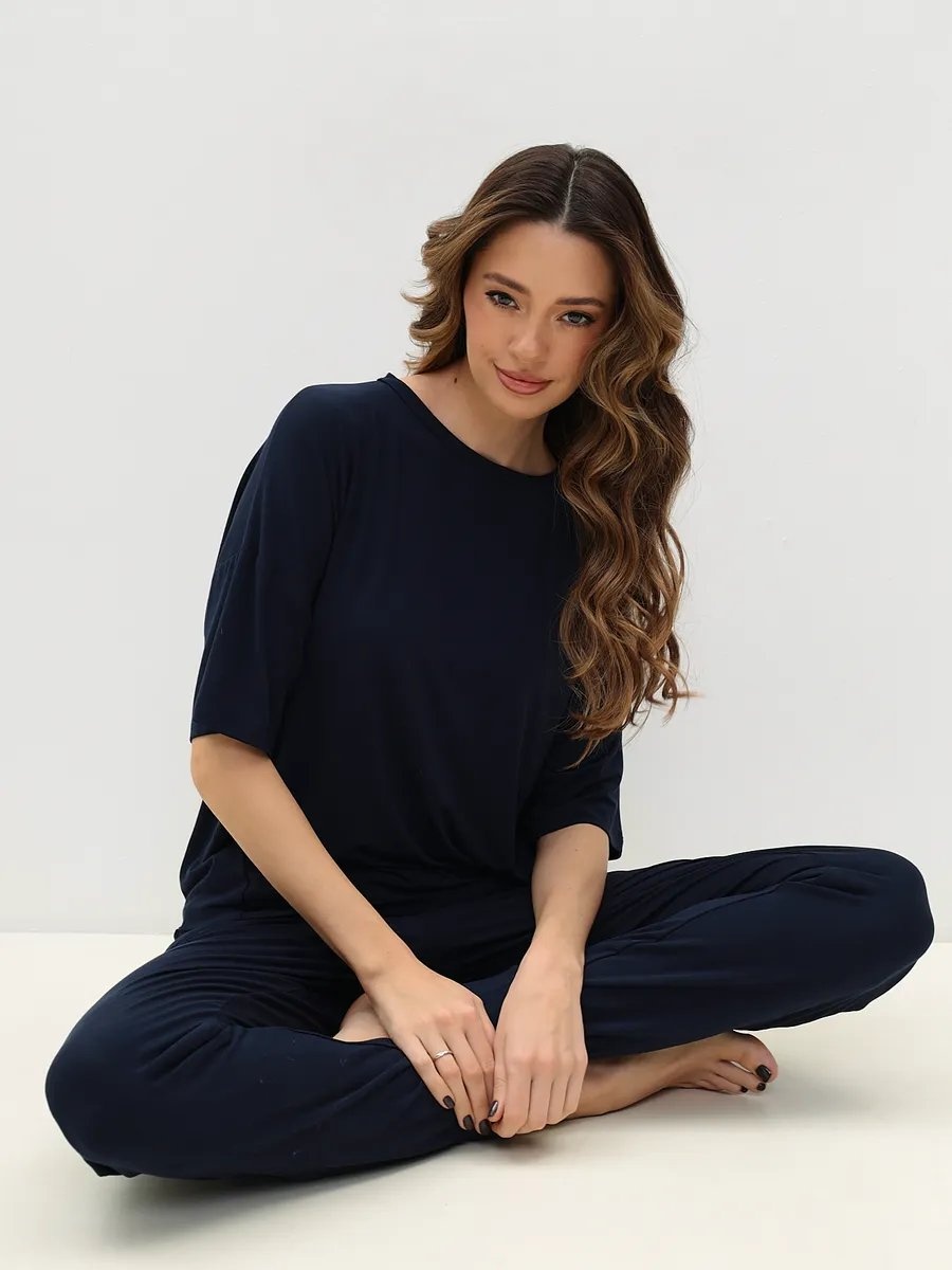 Брюки Luisa Moretti синий