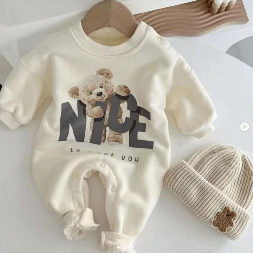 Слип "Nice" для детей с принтом и надписью