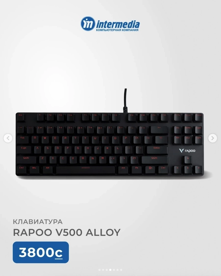 Клавиатура RAPOO V500 ALLOY