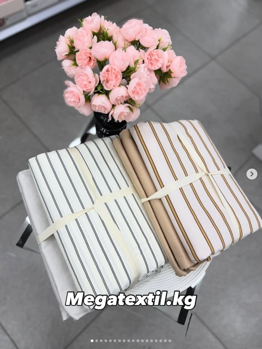 Комплект постельного белья из стираного хлопка