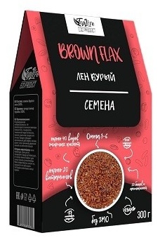 TopLife семена льна очищенные пищевая добавка 300 г