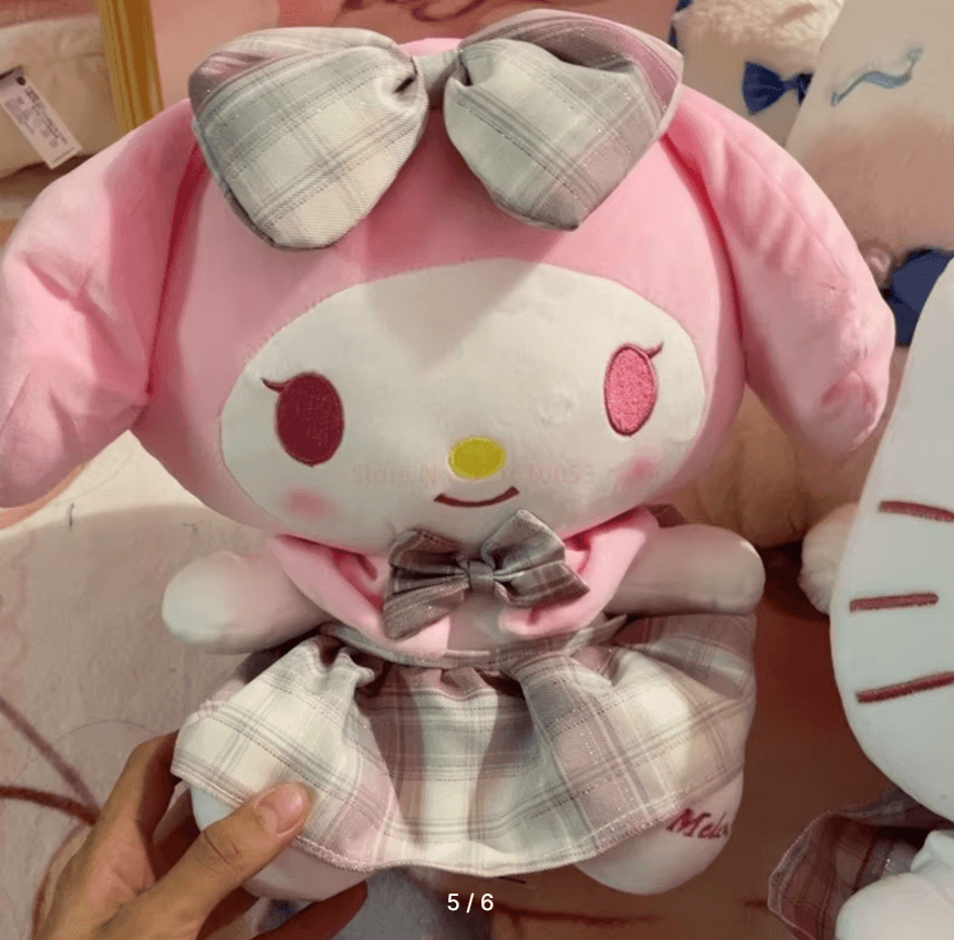 Оригинальная плюшевая игрушка Sanrio Kawaii My Melody Kuromi Hello Kitty набивные плюшевые куклы серии Jk для девочек