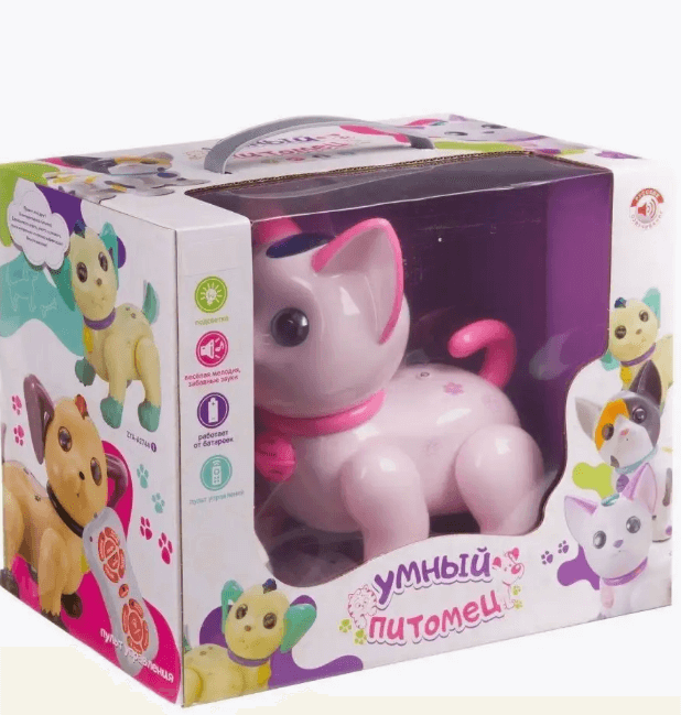 Интерактивная игрушка - робот кошка Умный питомец 19х22см