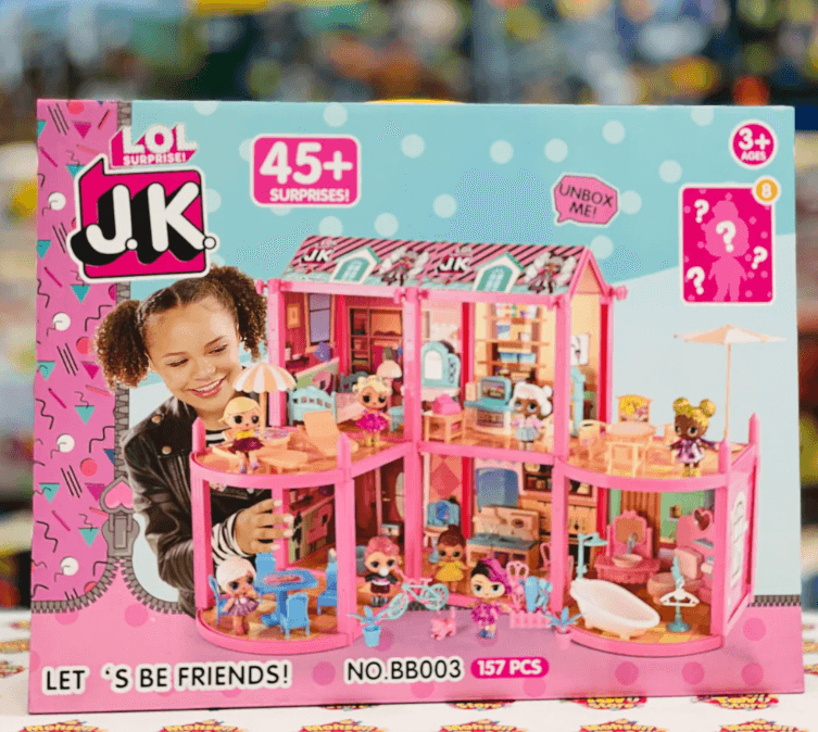Игровой дом для кукол ЛОЛ LOL BB013 157 предметов
