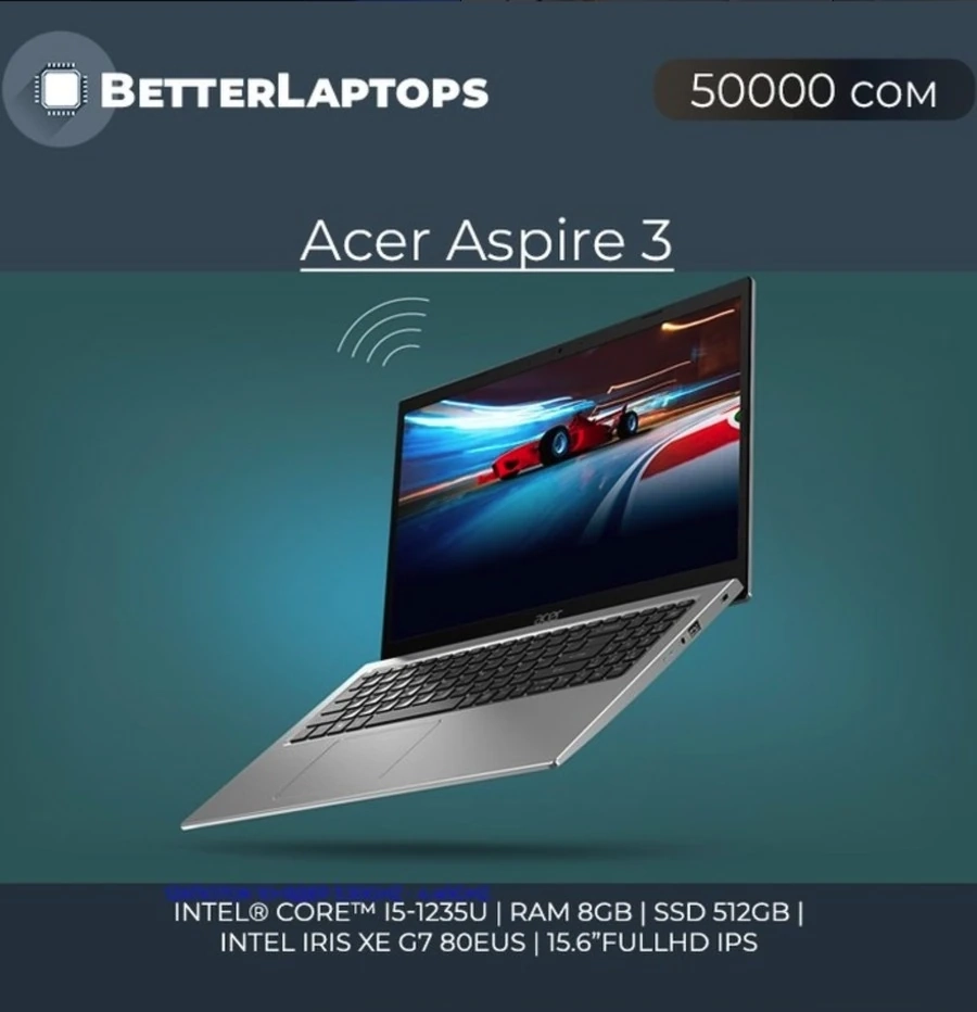Acer Aspire 3 - 10-ядерный ноутбук с IPS матрицей для графических программ и программирования