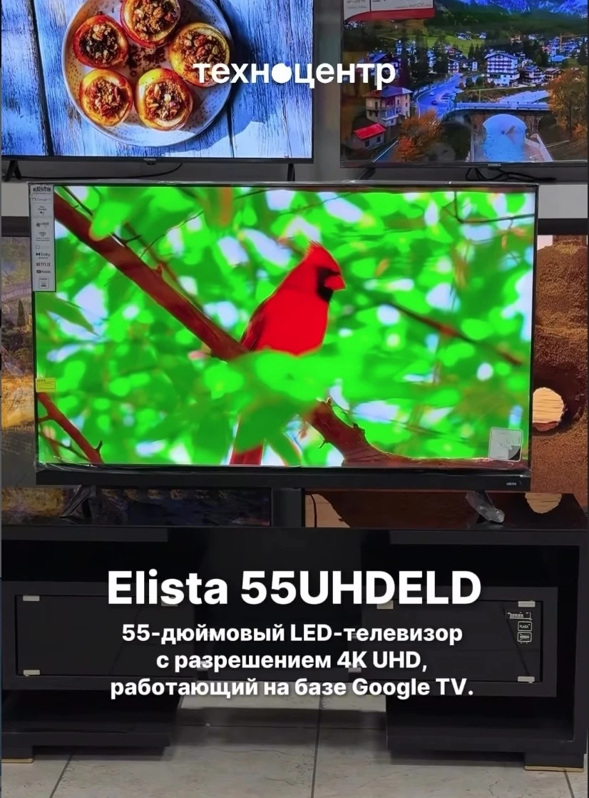 Телевизор Elista GTV-55UHDELD — 55 дюймов